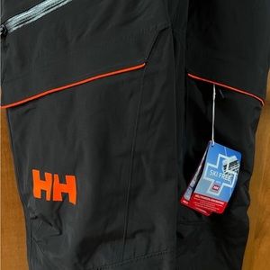 Helly Hansen Sogn Bib Shell Ski Pants Men's Size XL Regular  Black